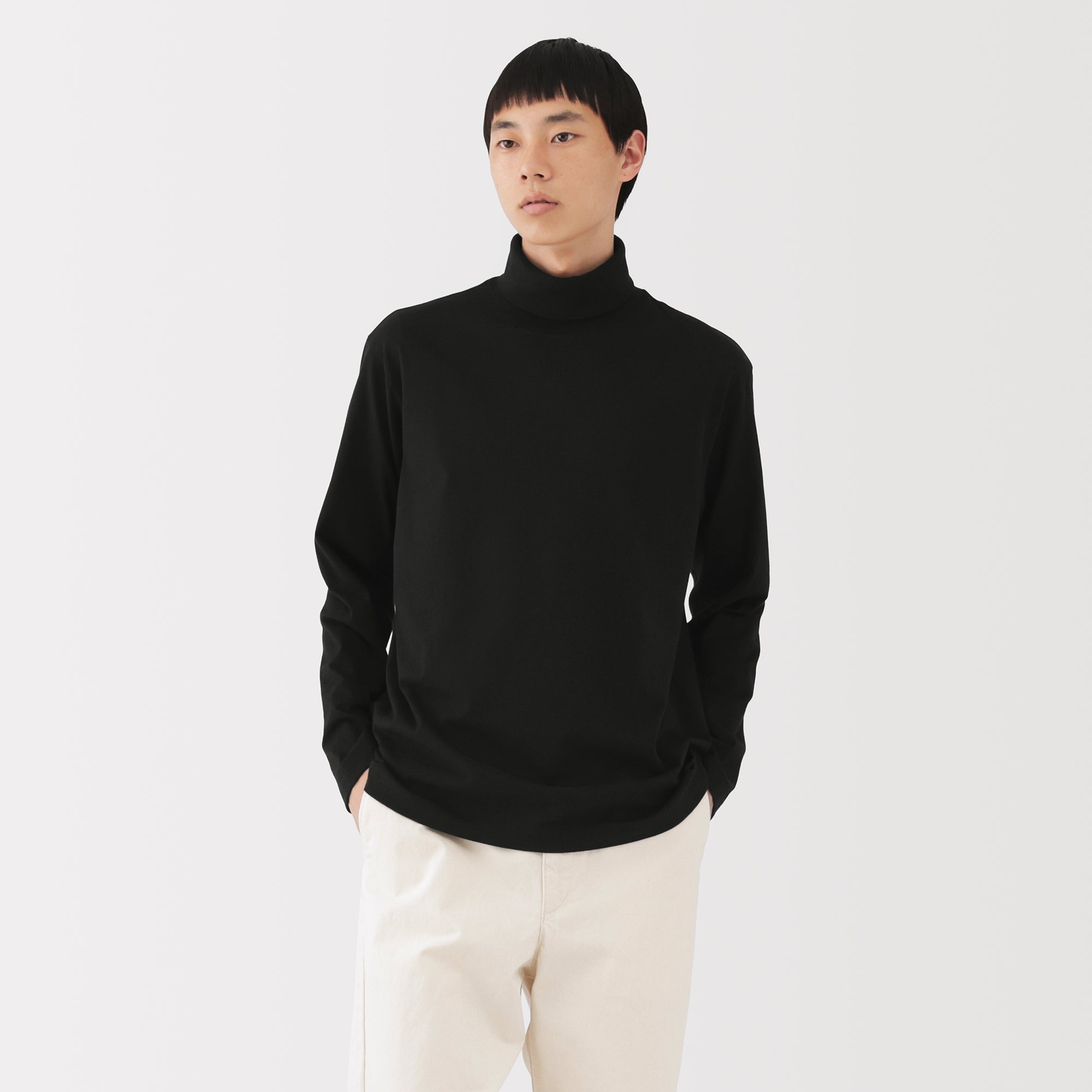 Brushed Turtleneck T-Shirt
