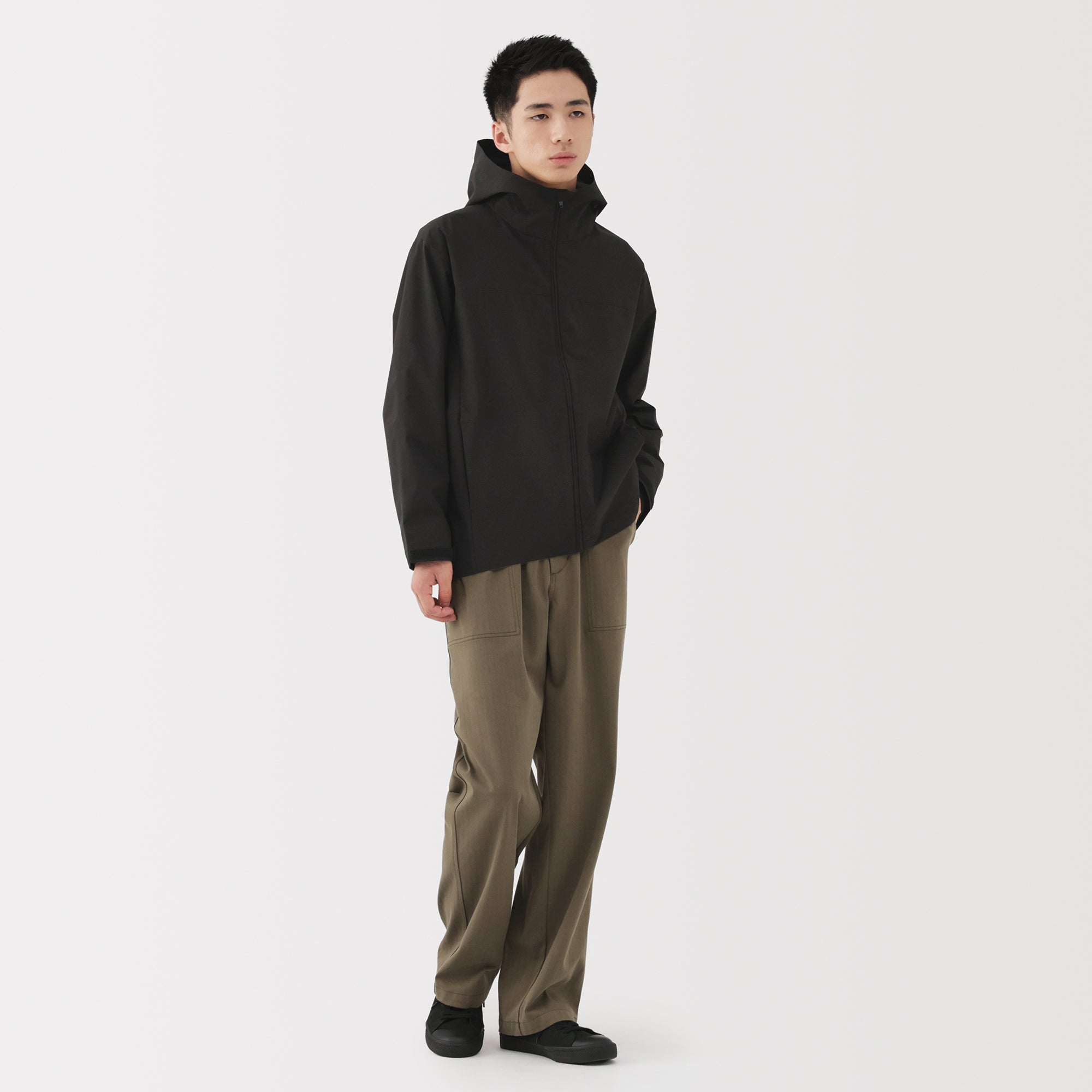 Water Repellent Hooded Jacket