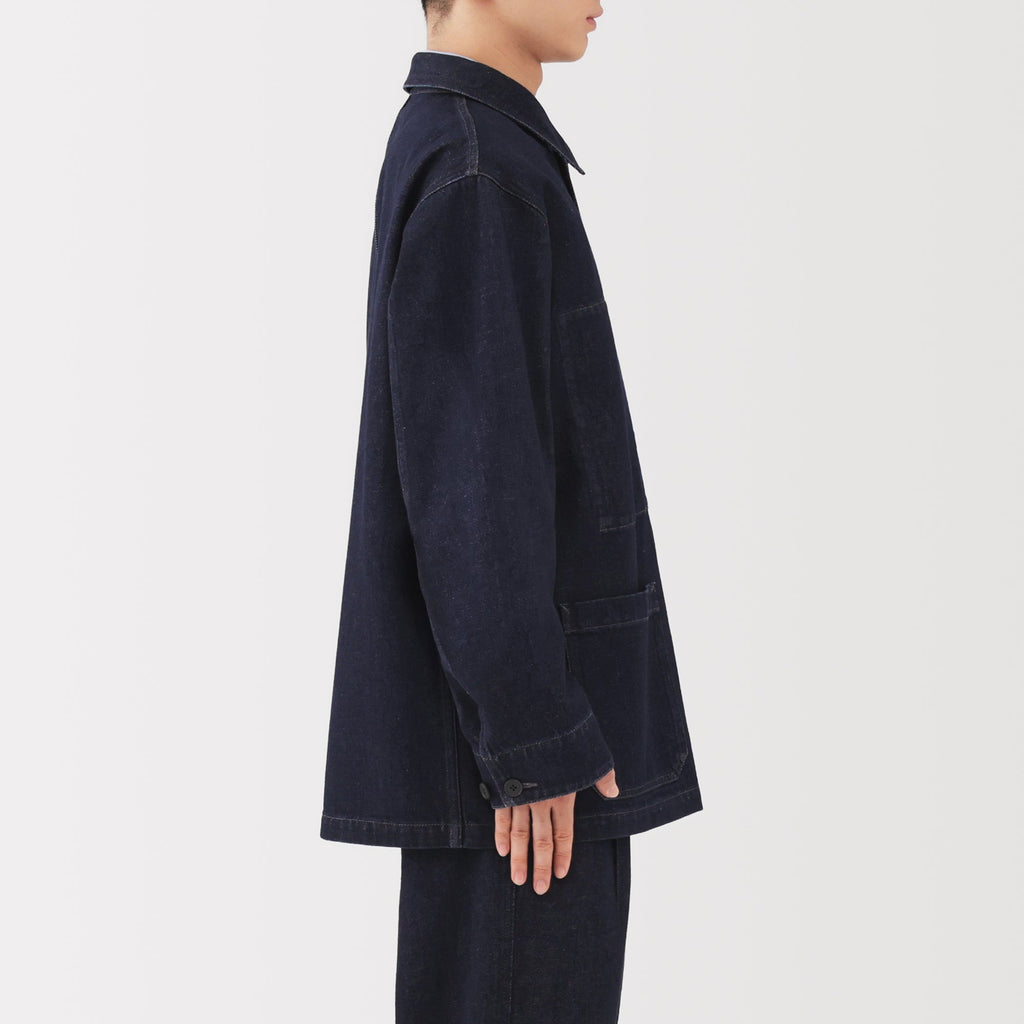 Kapok Blend Denim Coverall Jacket