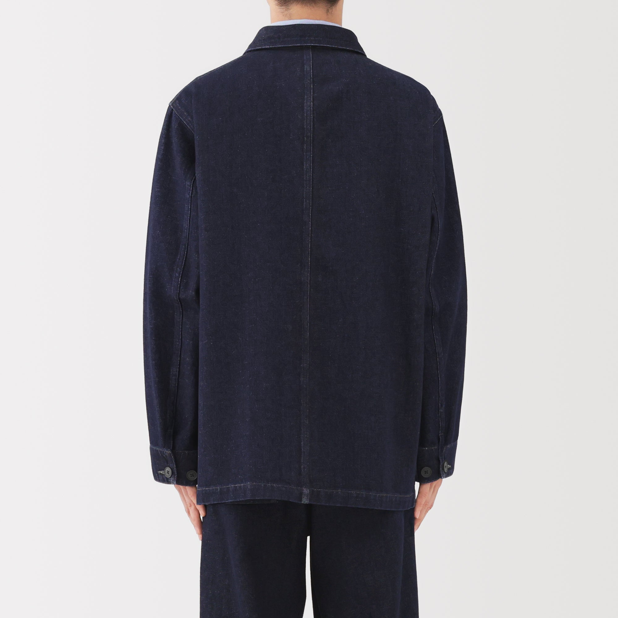 Kapok Blend Denim Coverall Jacket