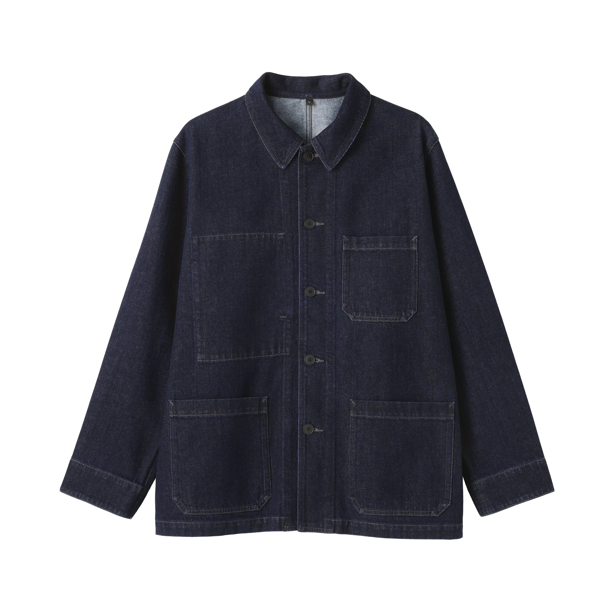 Kapok Blend Denim Coverall Jacket