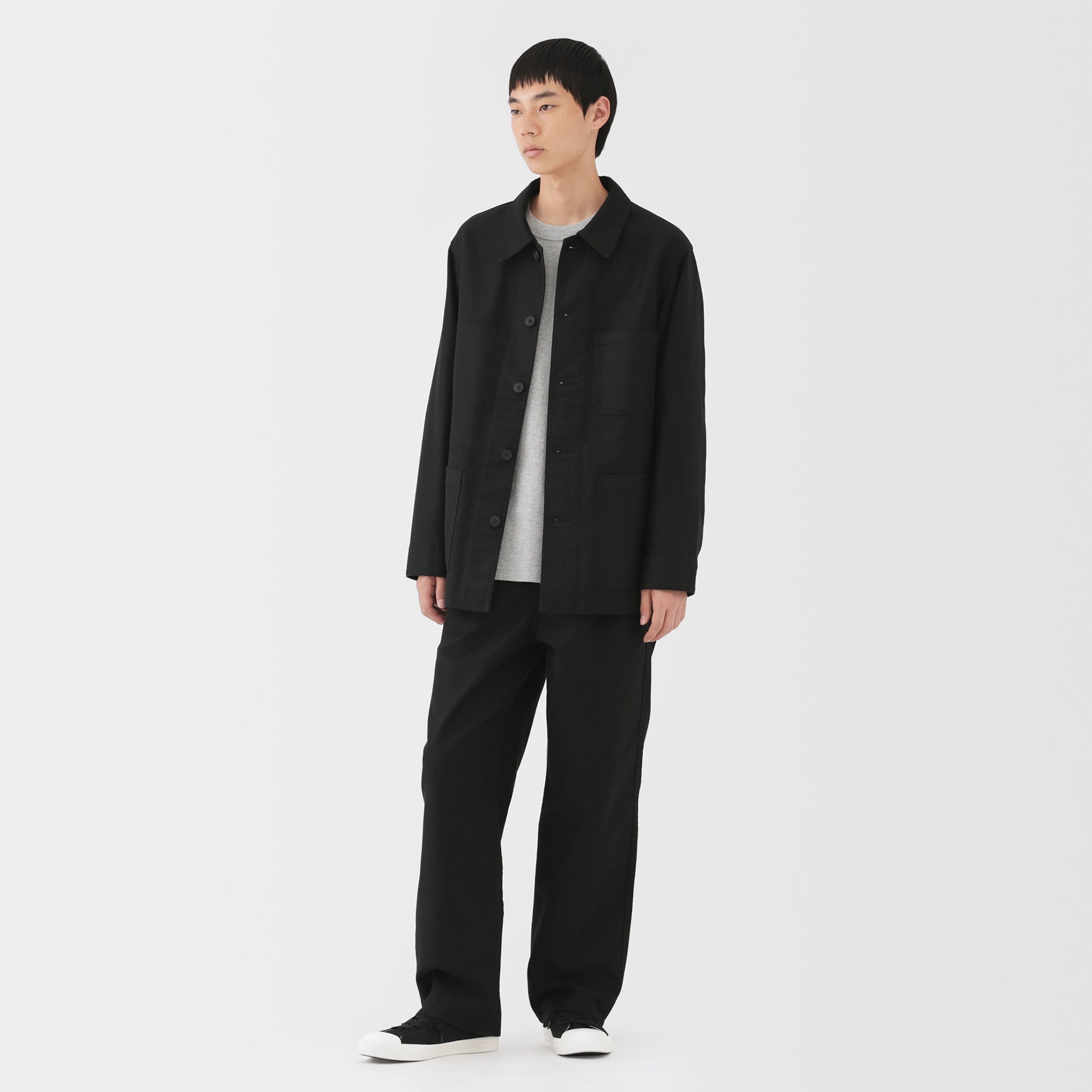 Kapok Blend Moleskin Coverall Jacket
