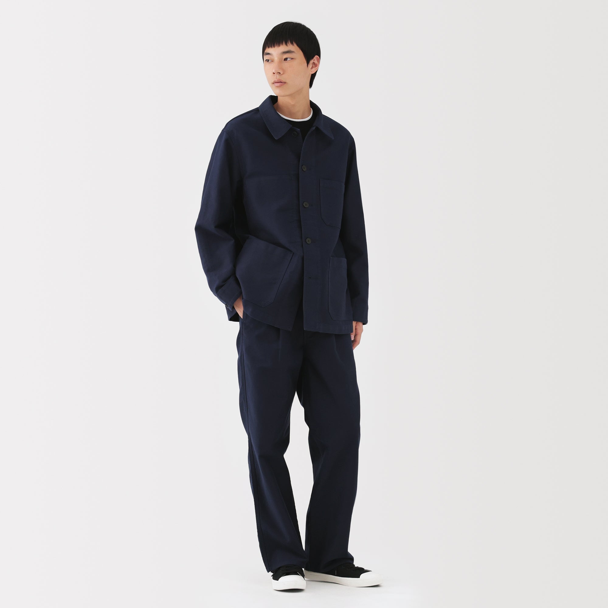Kapok Blend Moleskin Coverall Jacket