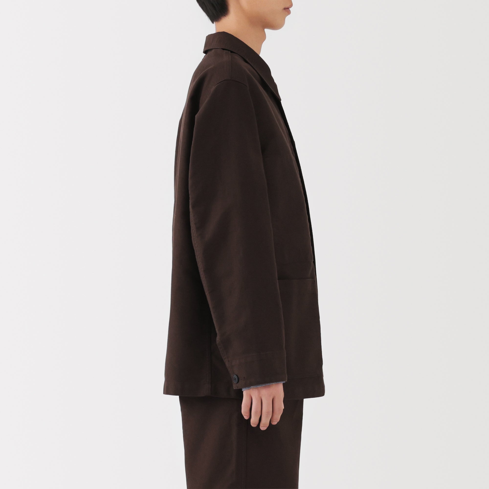 Kapok Blend Moleskin Coverall Jacket