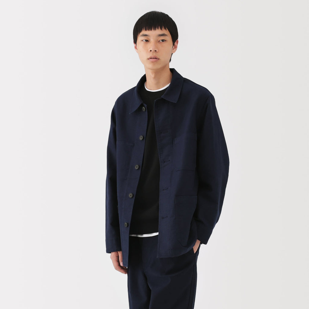 Kapok Blend Moleskin Coverall Jacket