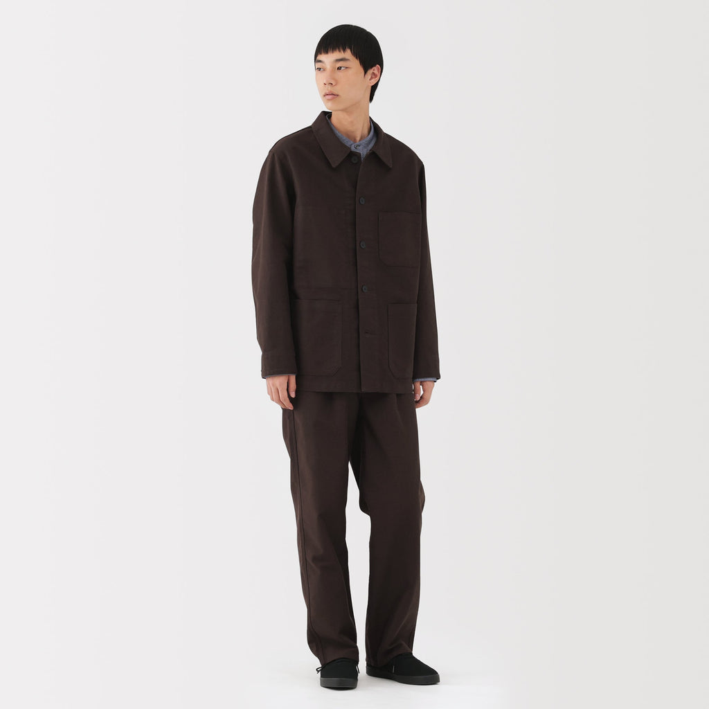 Kapok Blend Moleskin Coverall Jacket