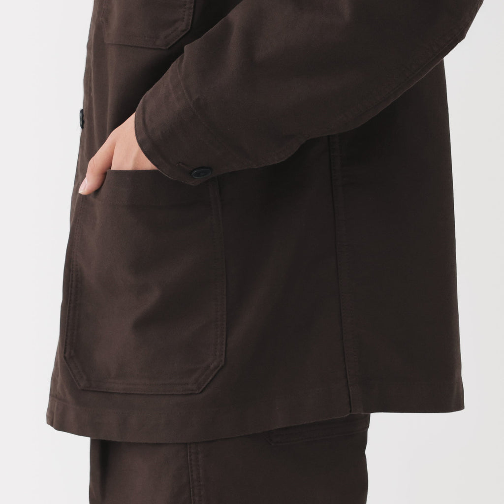 Kapok Blend Moleskin Coverall Jacket