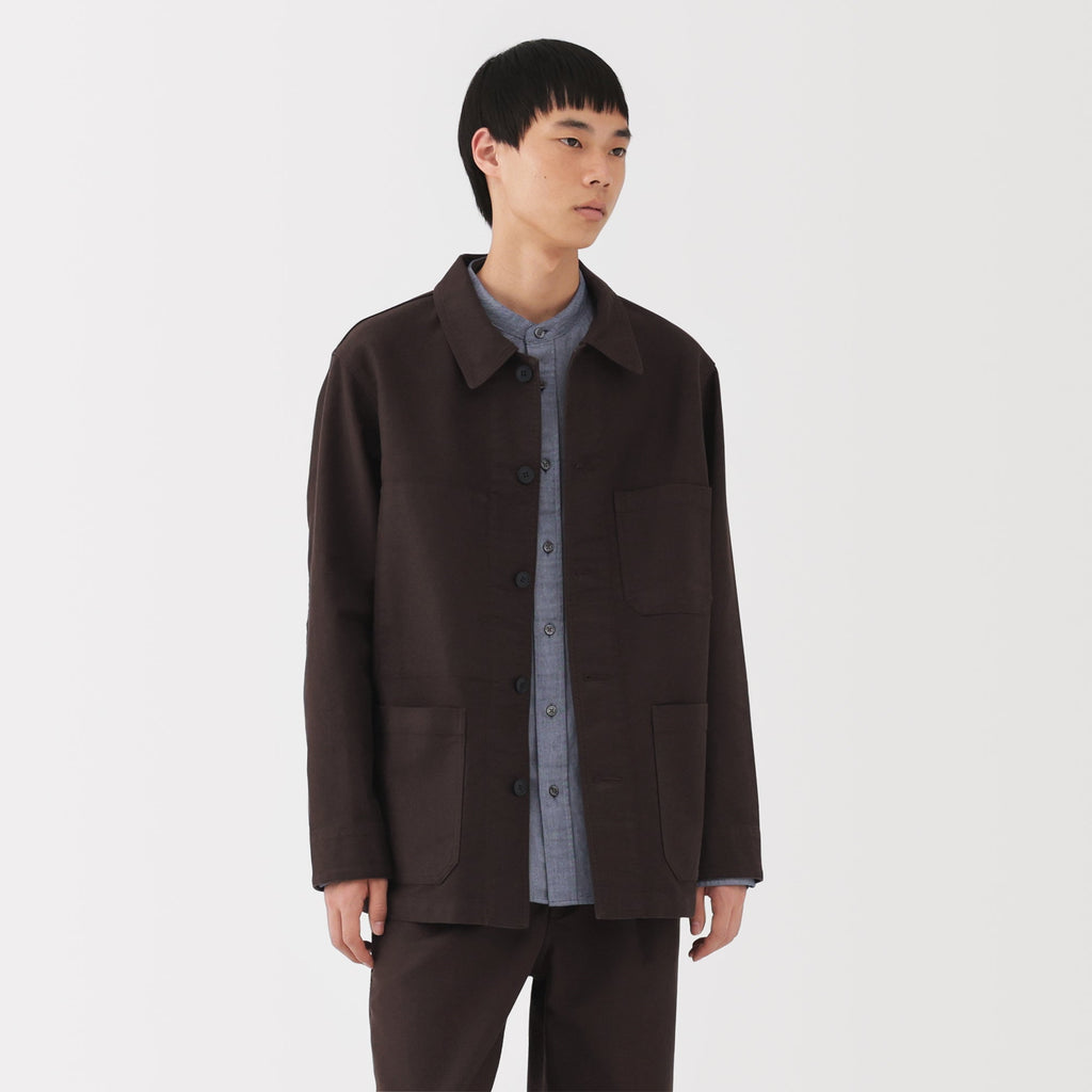 Kapok Blend Moleskin Coverall Jacket