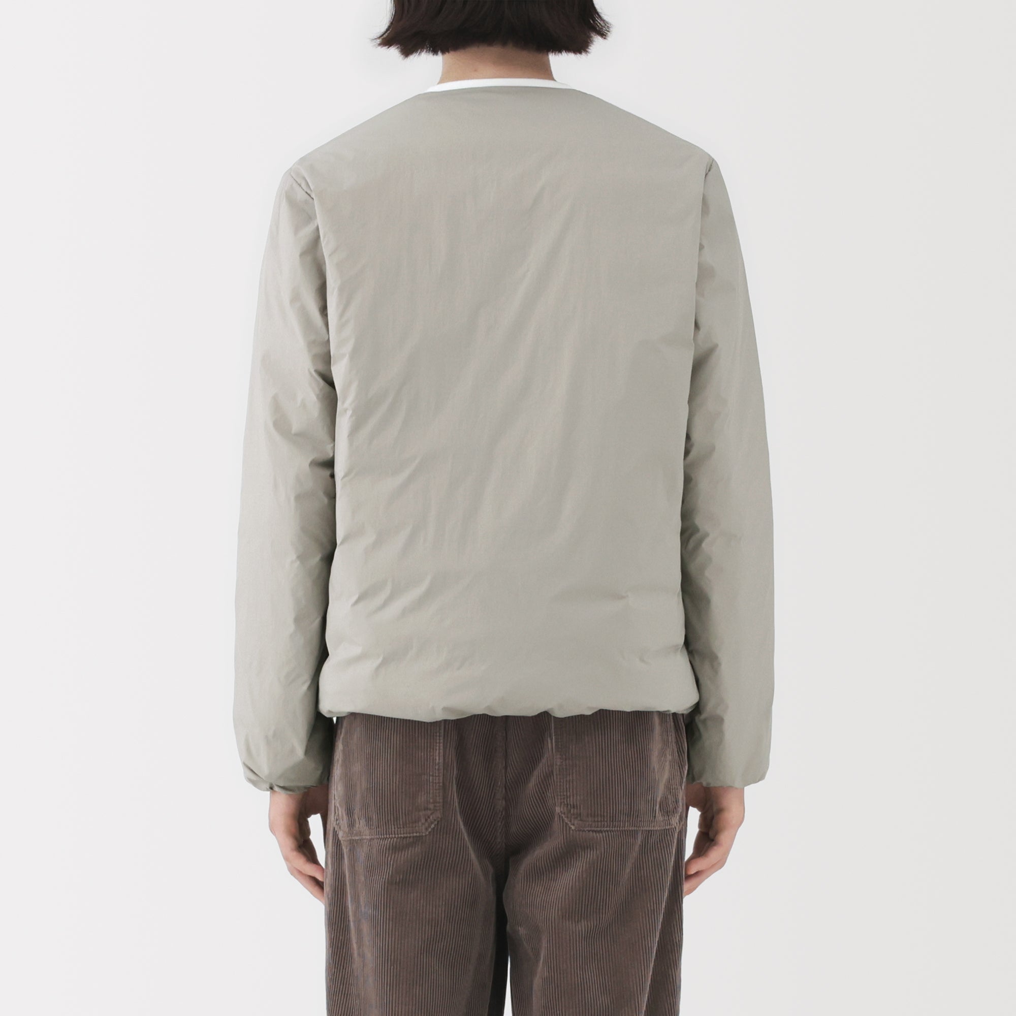 Lightweight Down Collarless Jacket