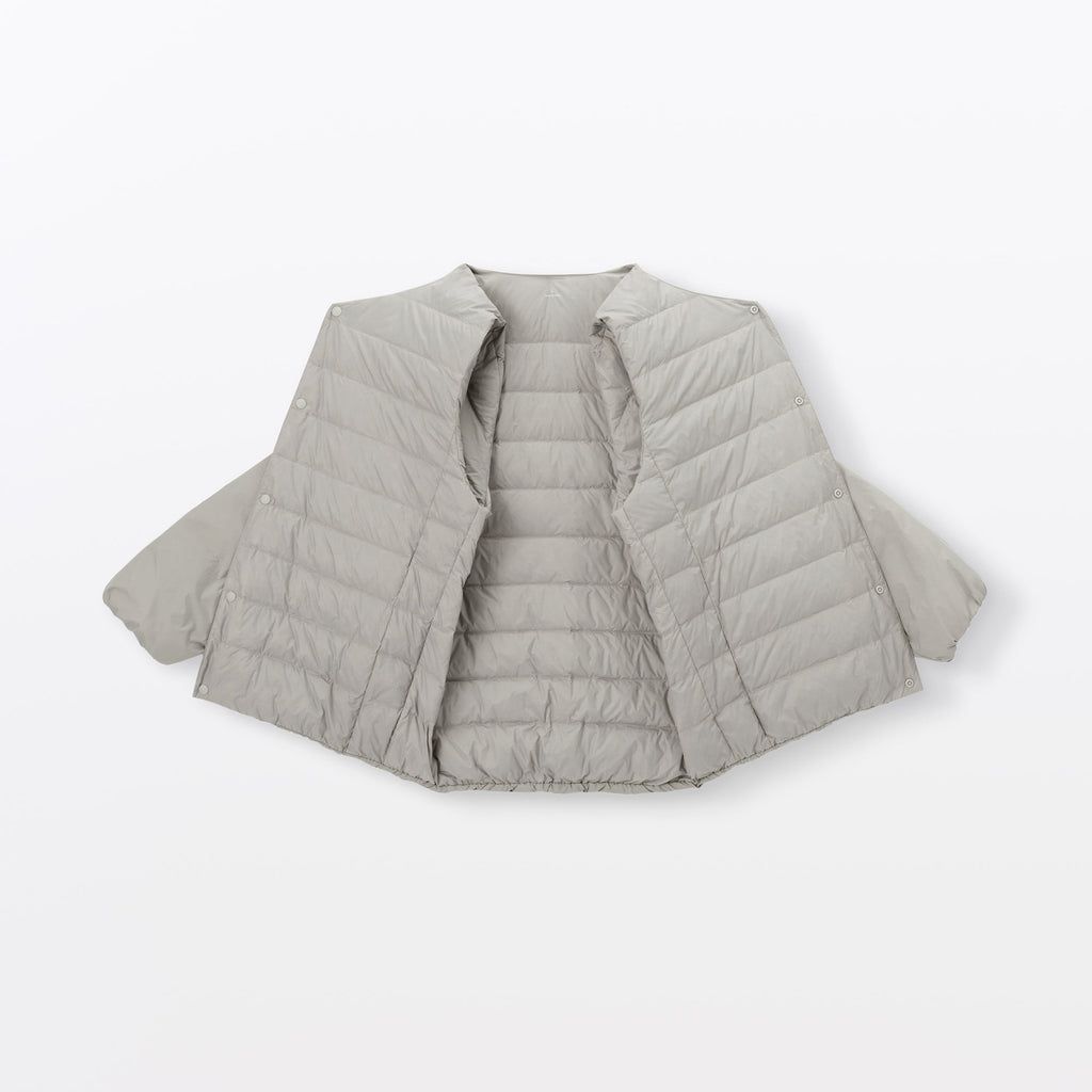 Lightweight Down Collarless Jacket