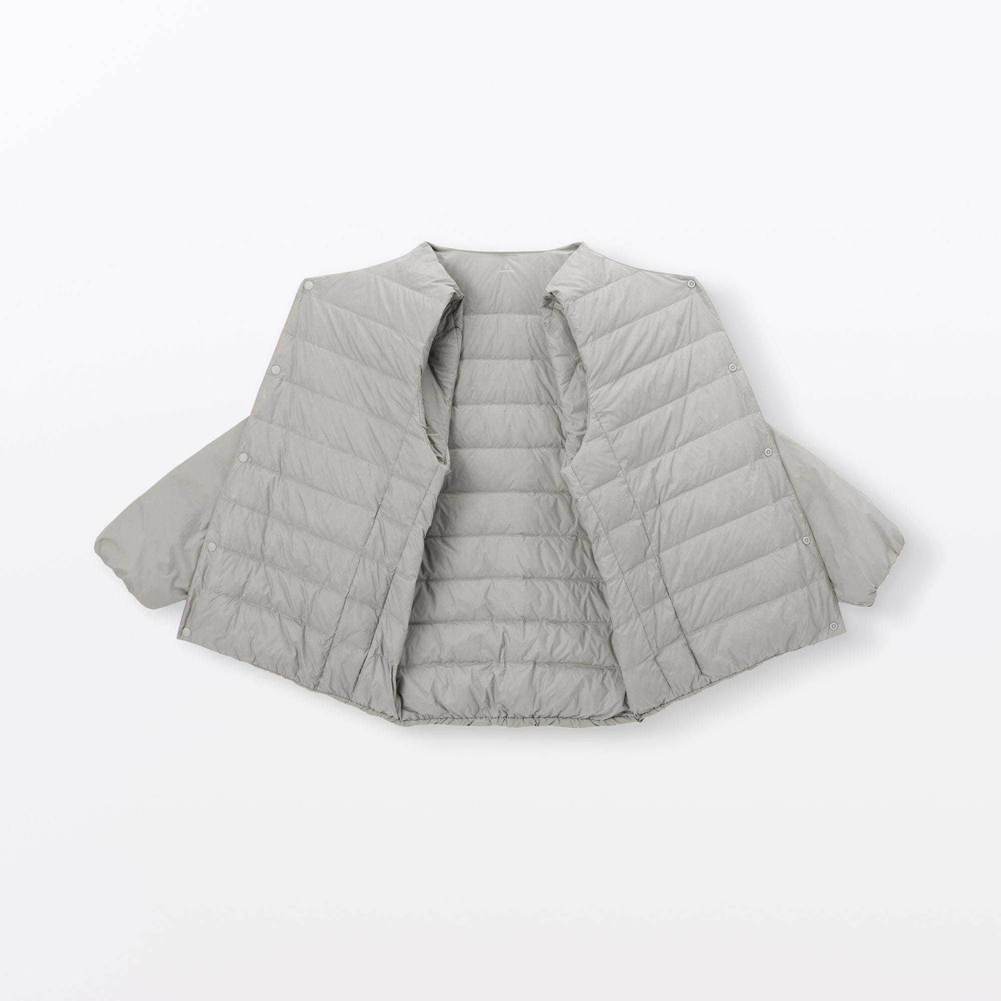 Lightweight Down Collarless Jacket