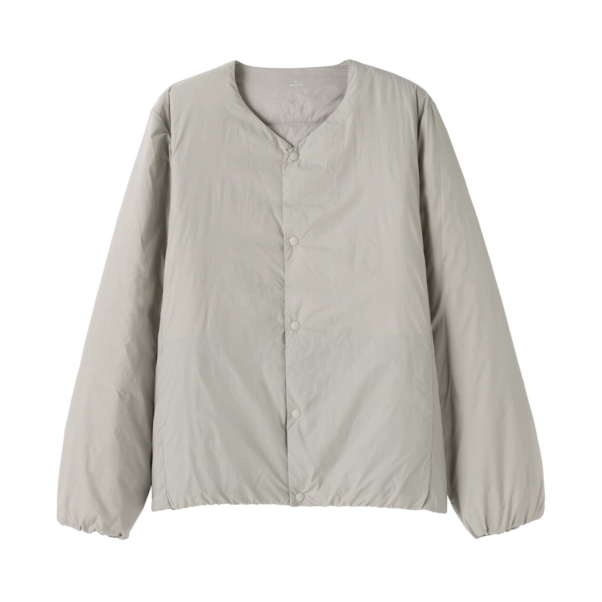 Lightweight Down Collarless Jacket