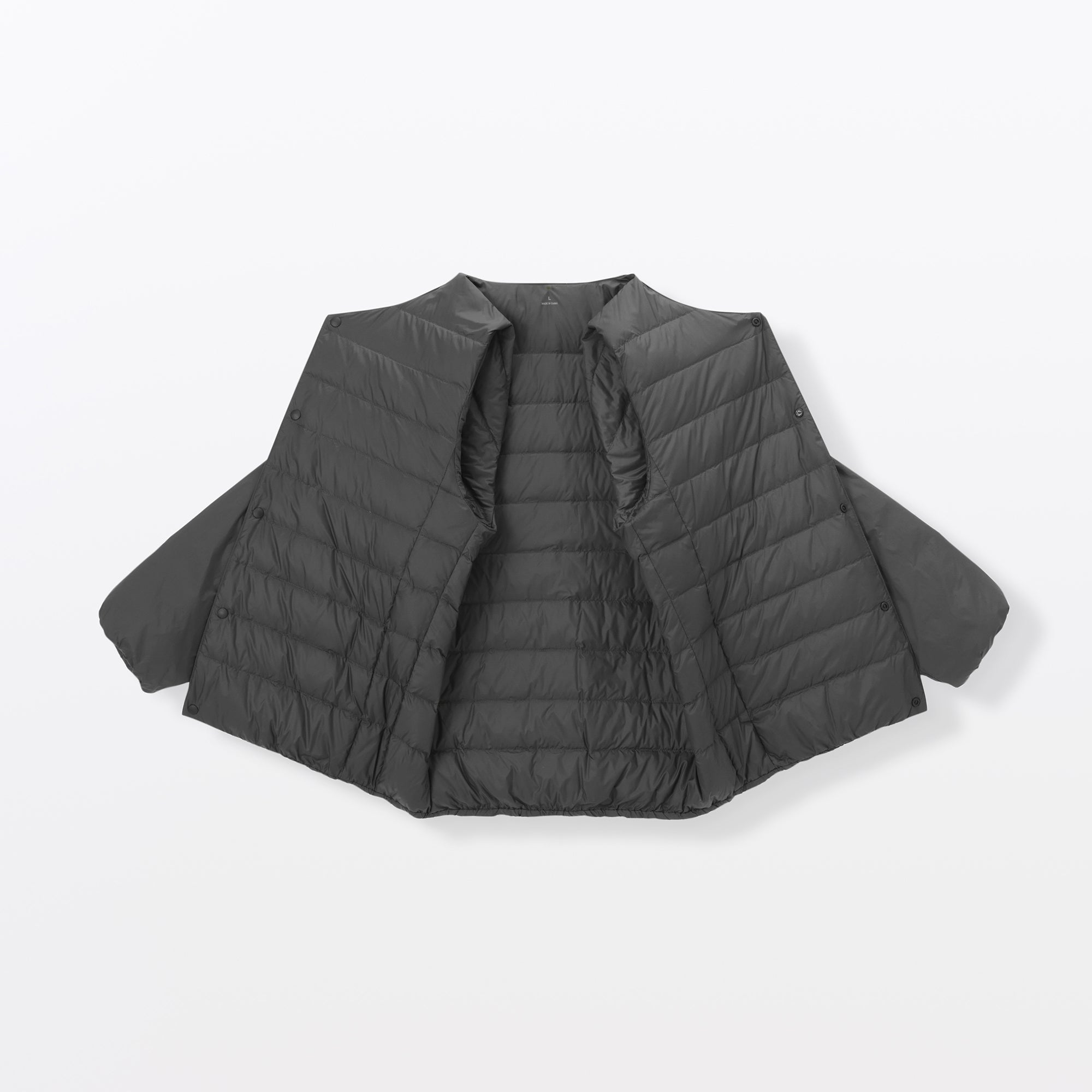 Lightweight Down Collarless Jacket