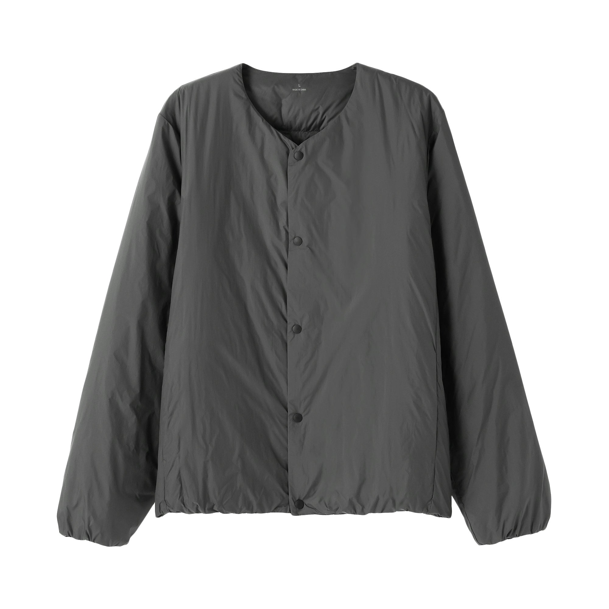 Lightweight Down Collarless Jacket