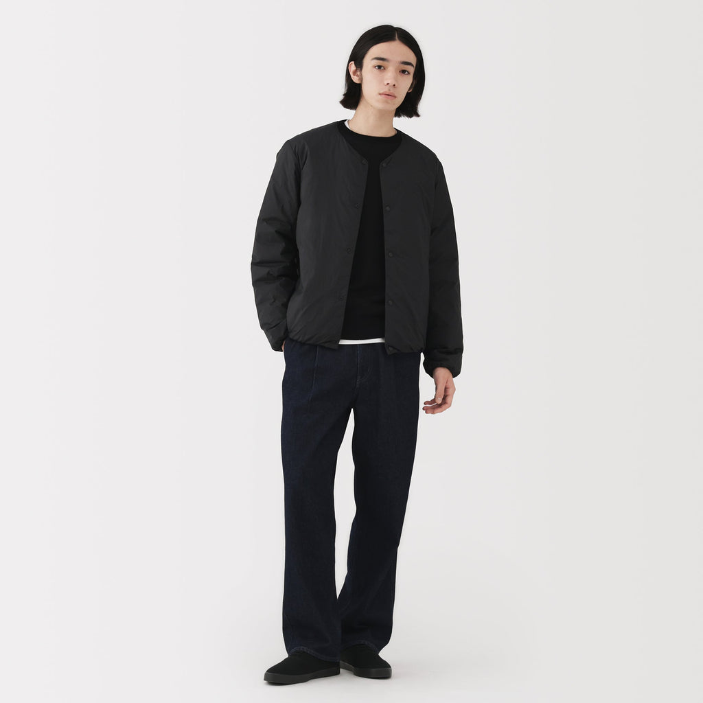 Lightweight Down Collarless Jacket