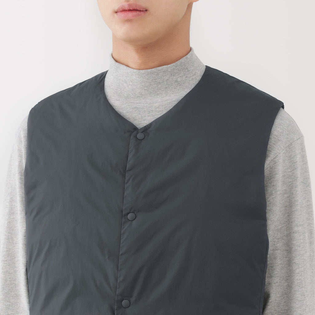Lightweight Down Collarless Vest