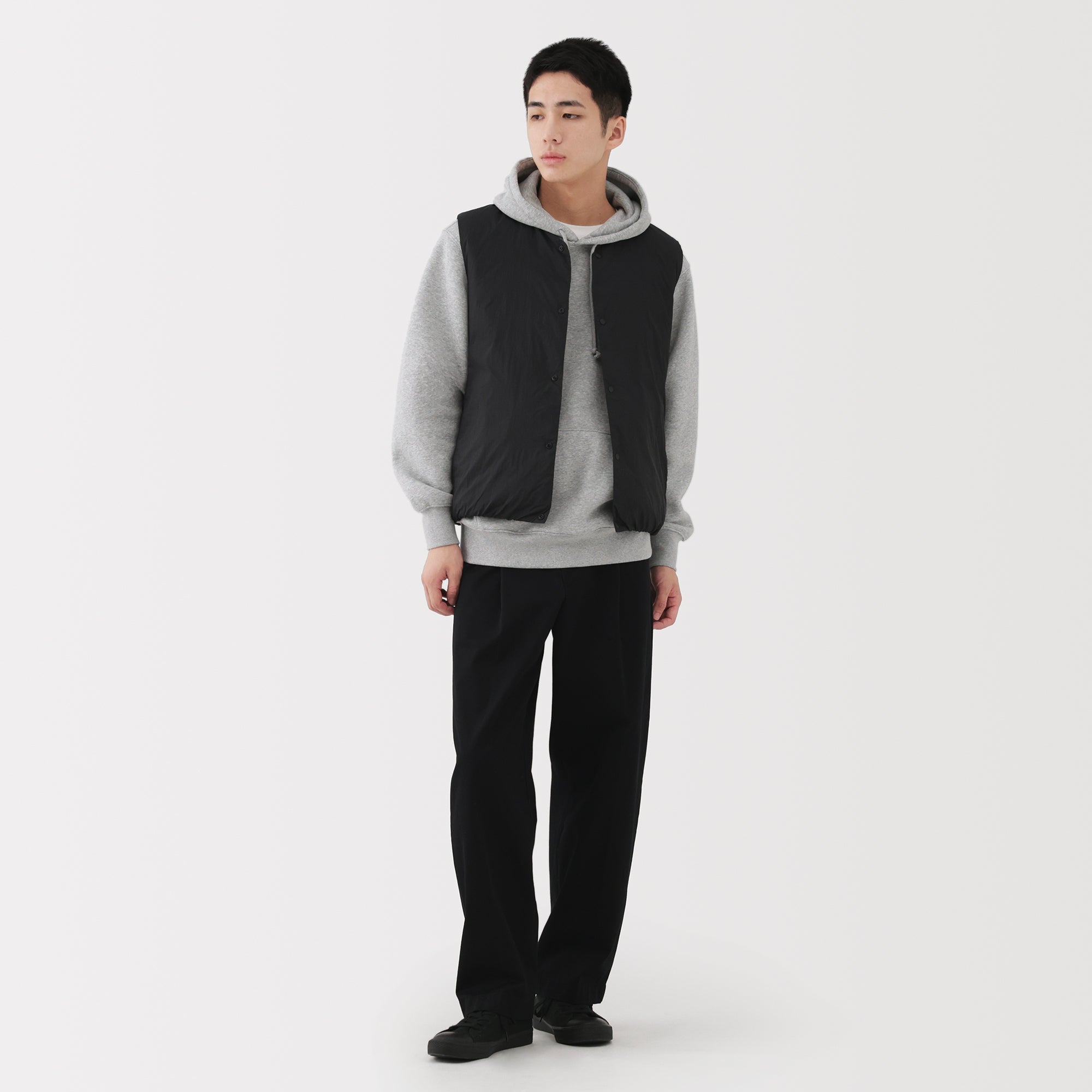 Lightweight Down Collarless Vest