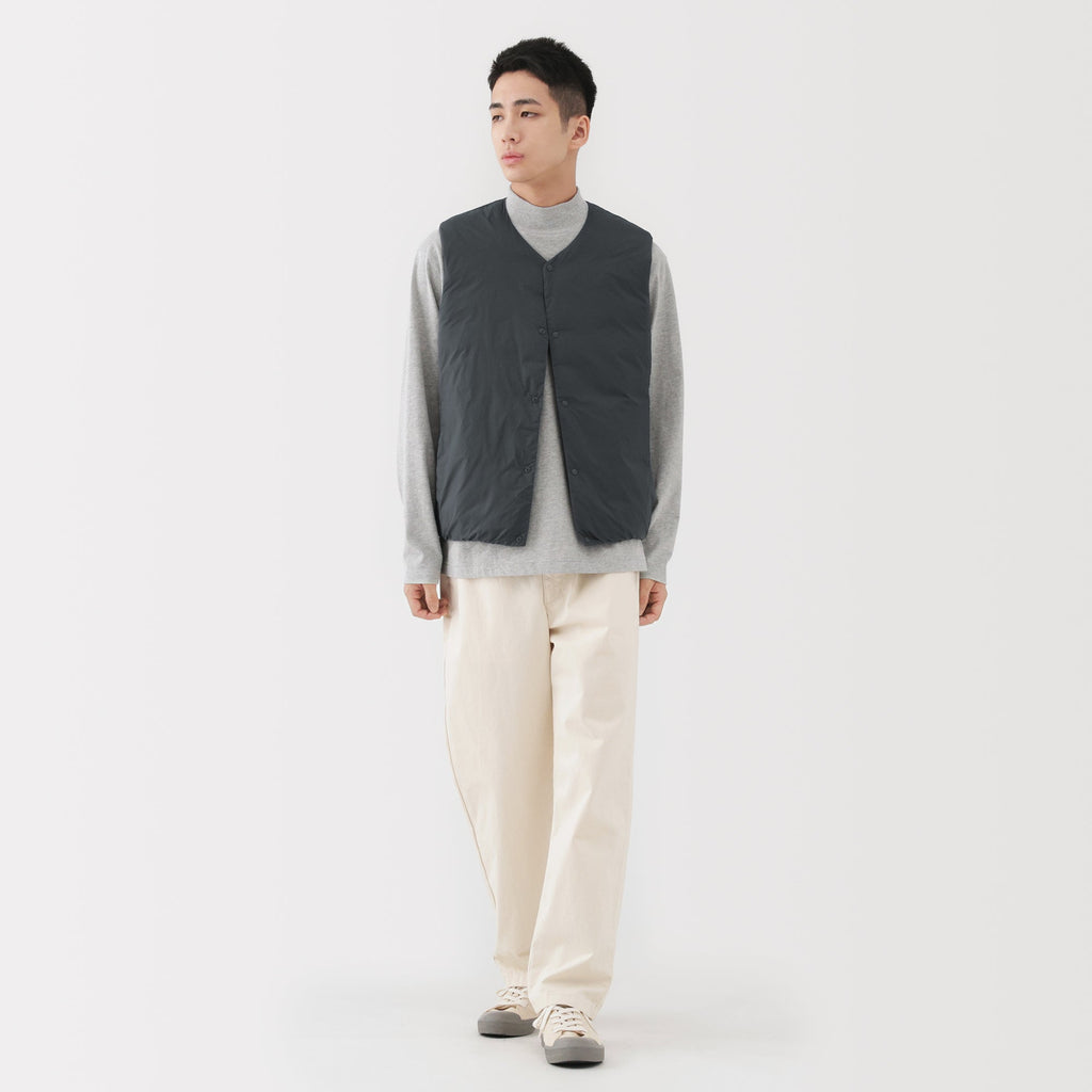 Lightweight Down Collarless Vest