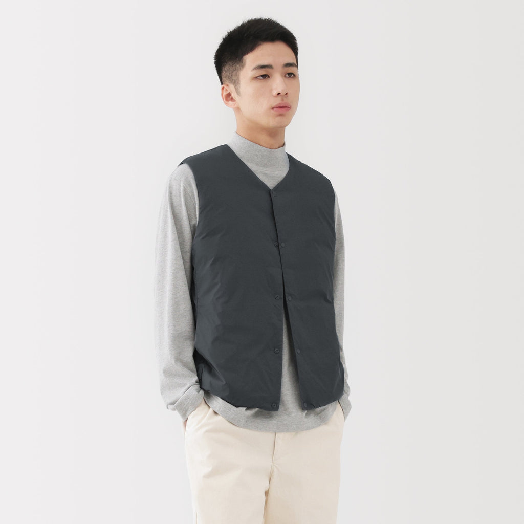 Lightweight Down Collarless Vest