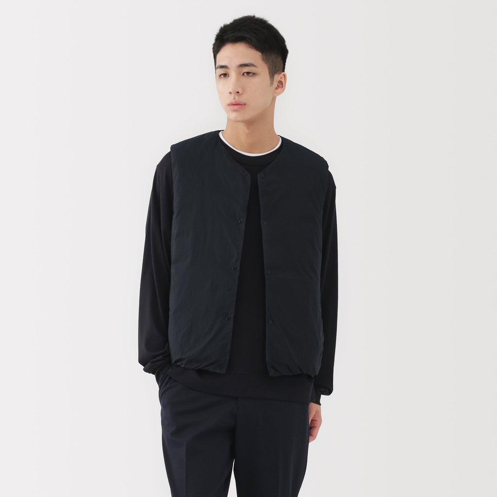 Lightweight Down Collarless Vest
