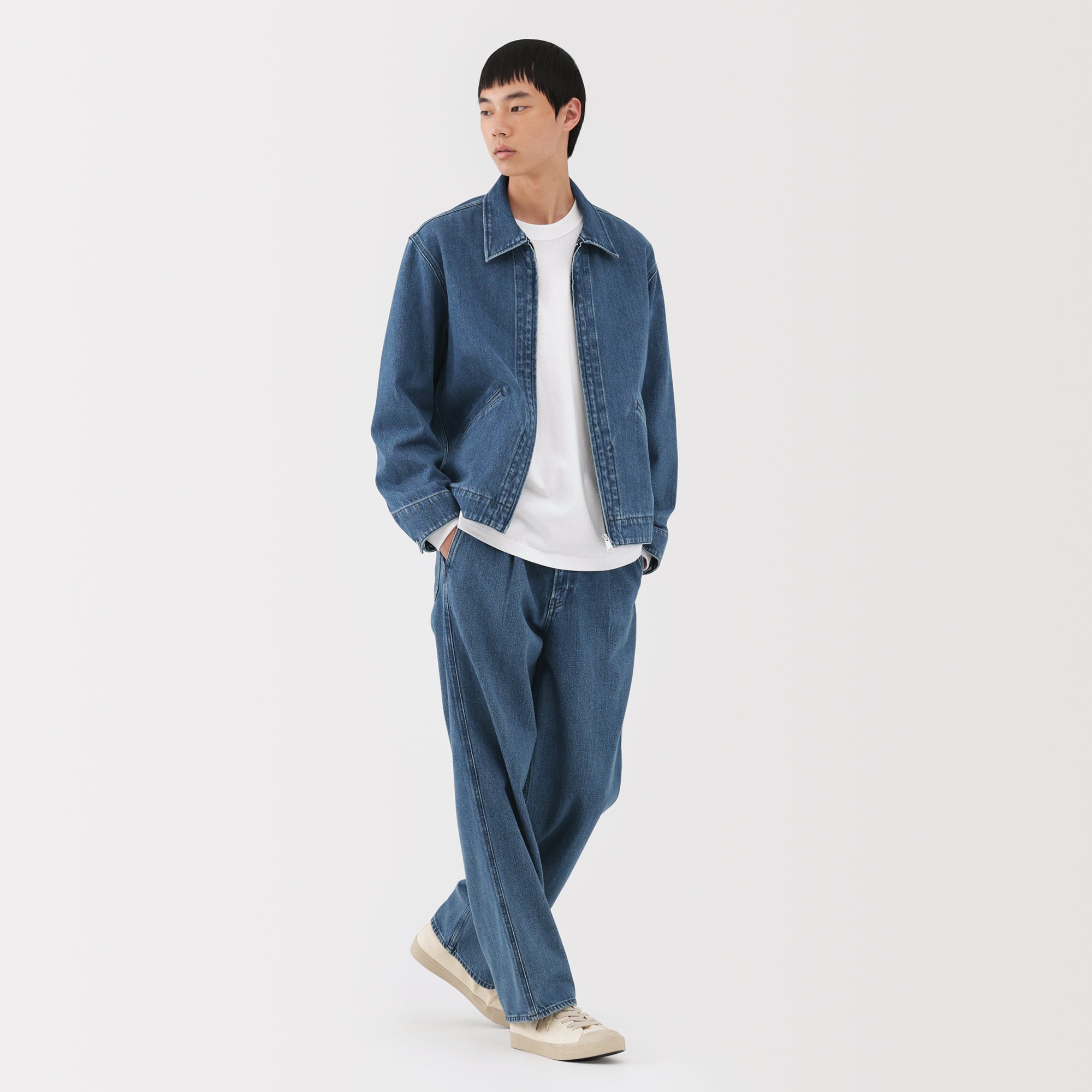 Kapok Blend Denim Blouson