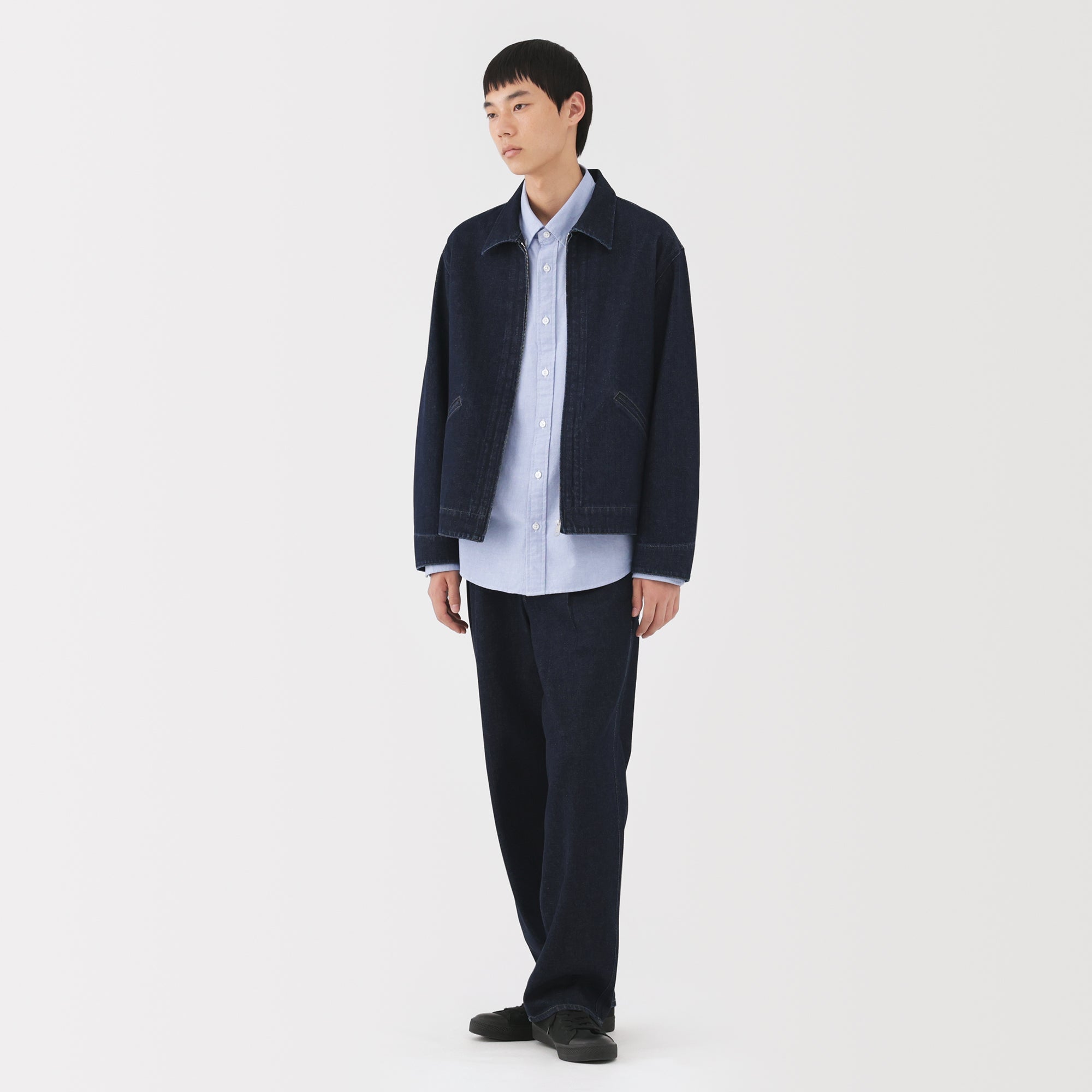 Kapok Blend Denim Blouson