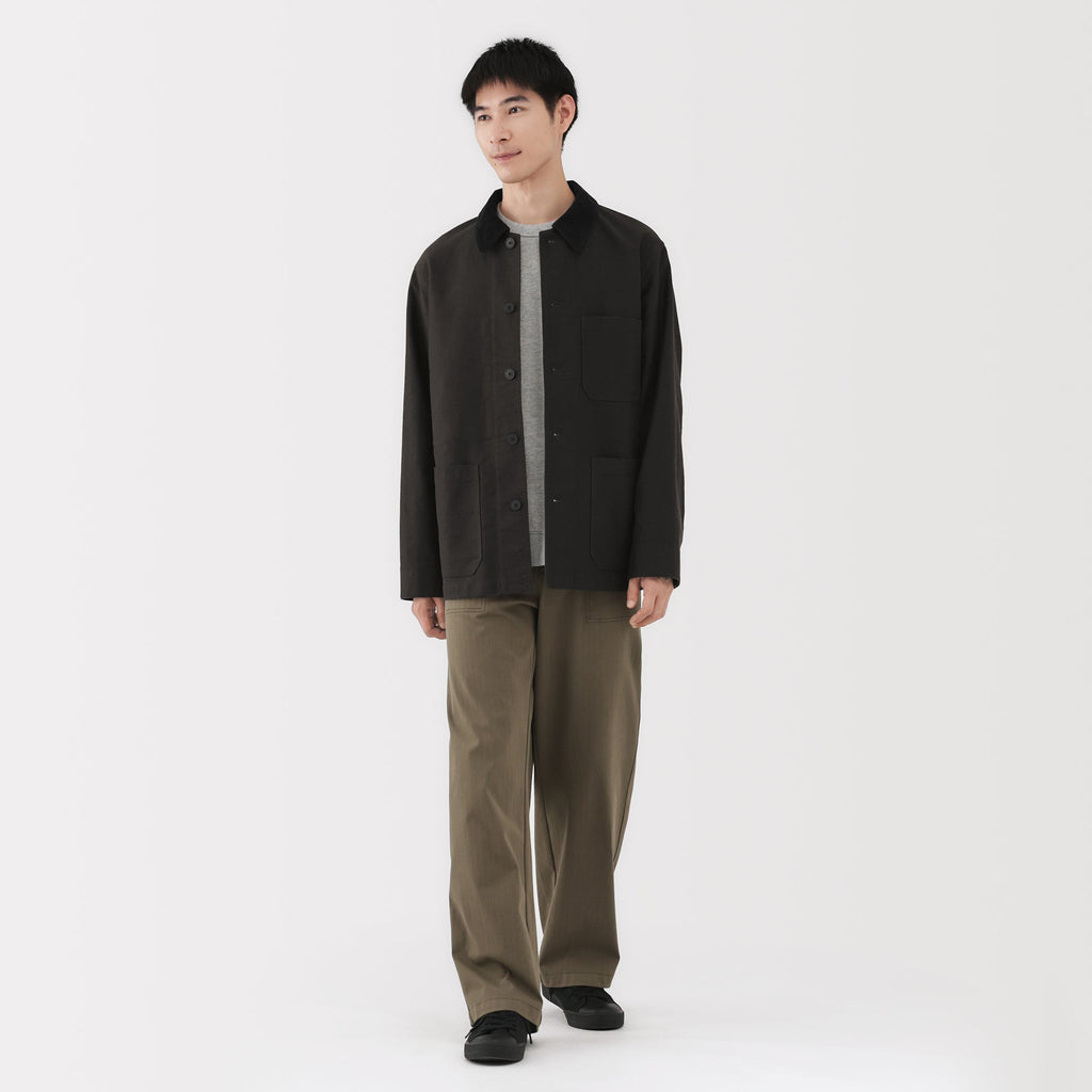 Kapok Blend Corduroy Work Jacket