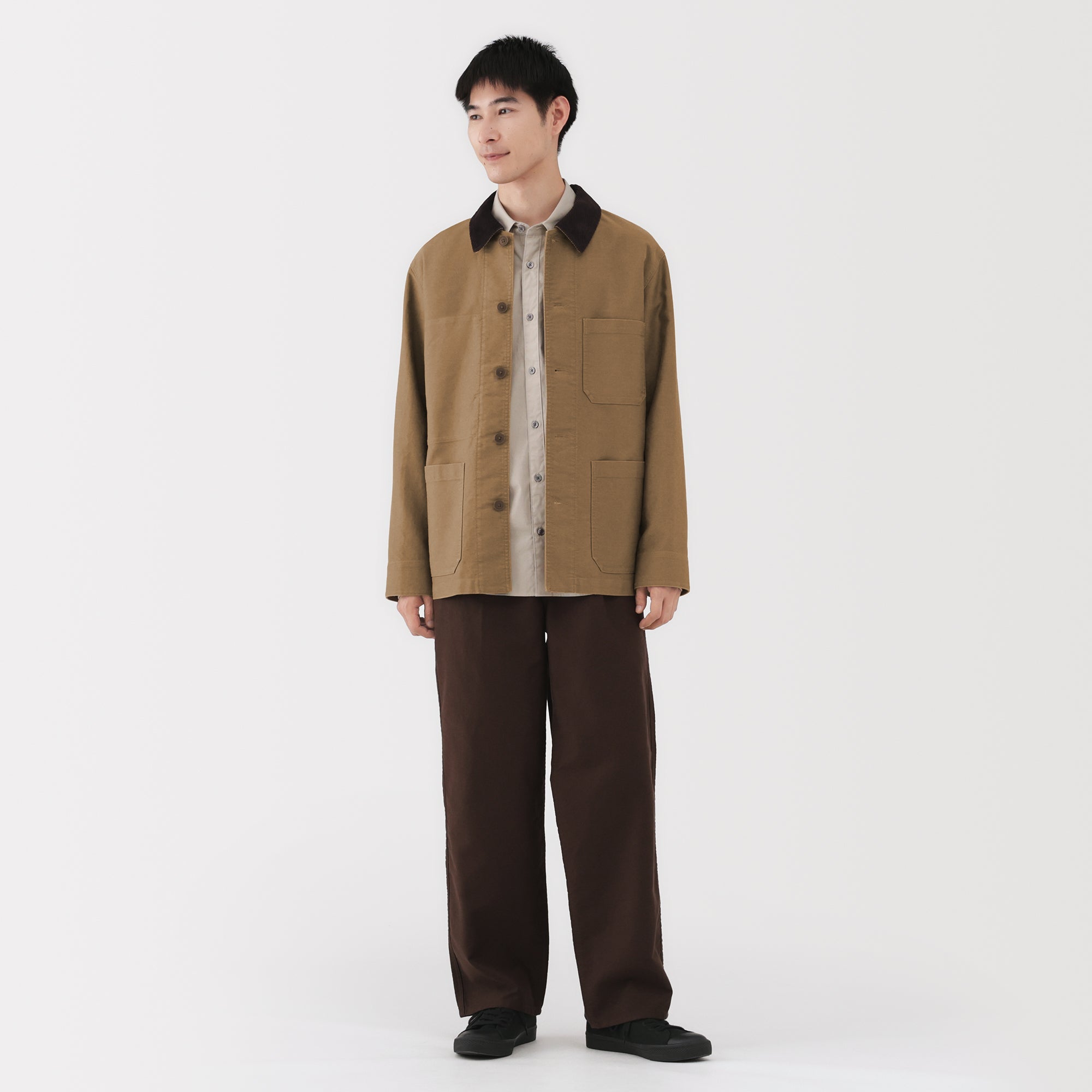 Kapok Blend Corduroy Work Jacket
