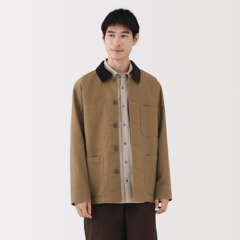 Kapok Blend Corduroy Work Jacket