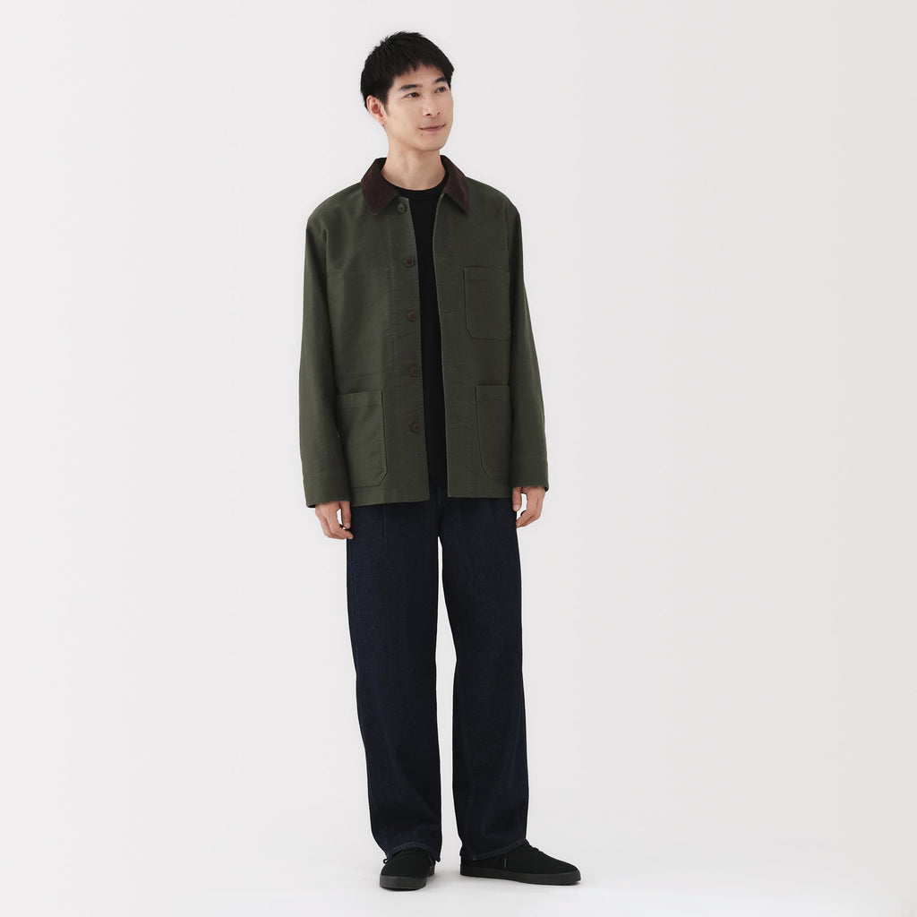 Kapok Blend Corduroy Work Jacket