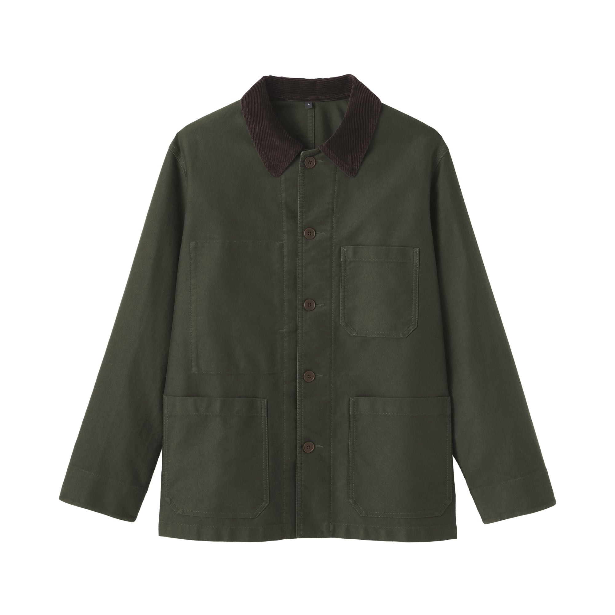 Kapok Blend Corduroy Work Jacket