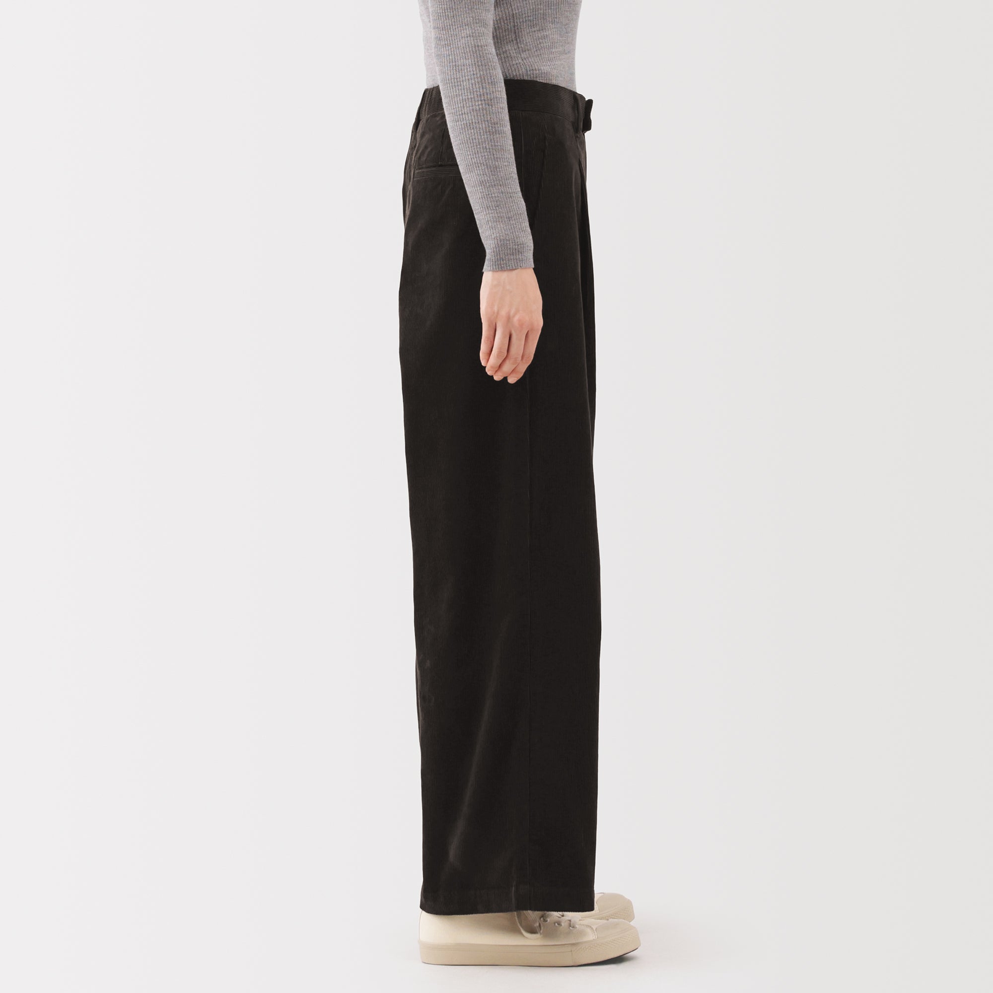 Kapok Blend Corduroy Wide Pants