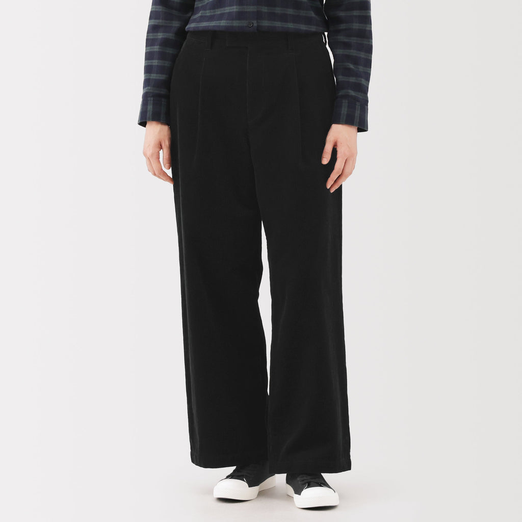 Kapok Blend Corduroy Wide Pants