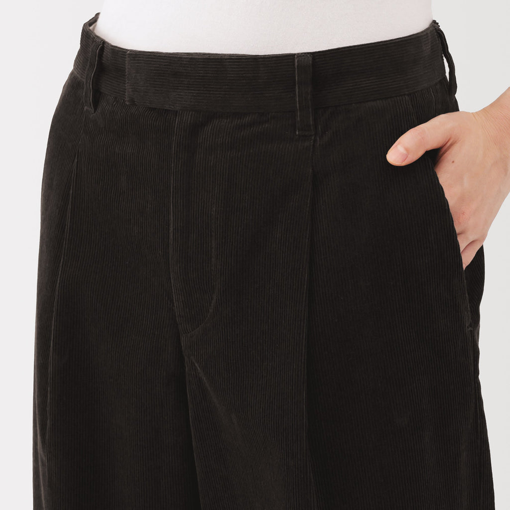 Kapok Blend Corduroy Wide Pants