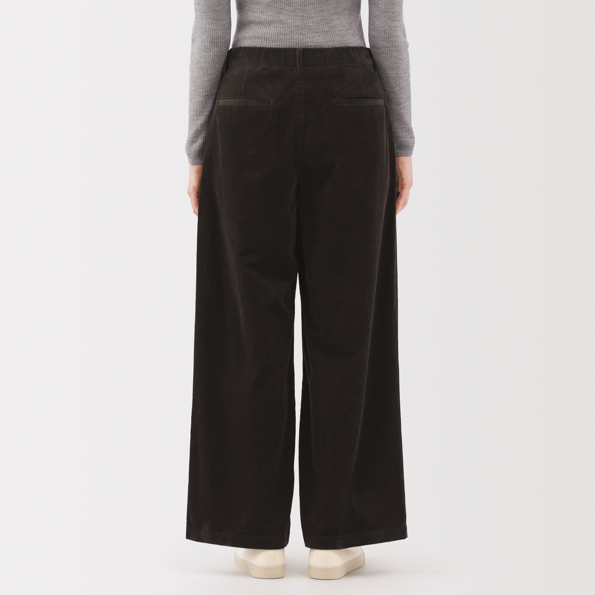 Kapok Blend Corduroy Wide Pants