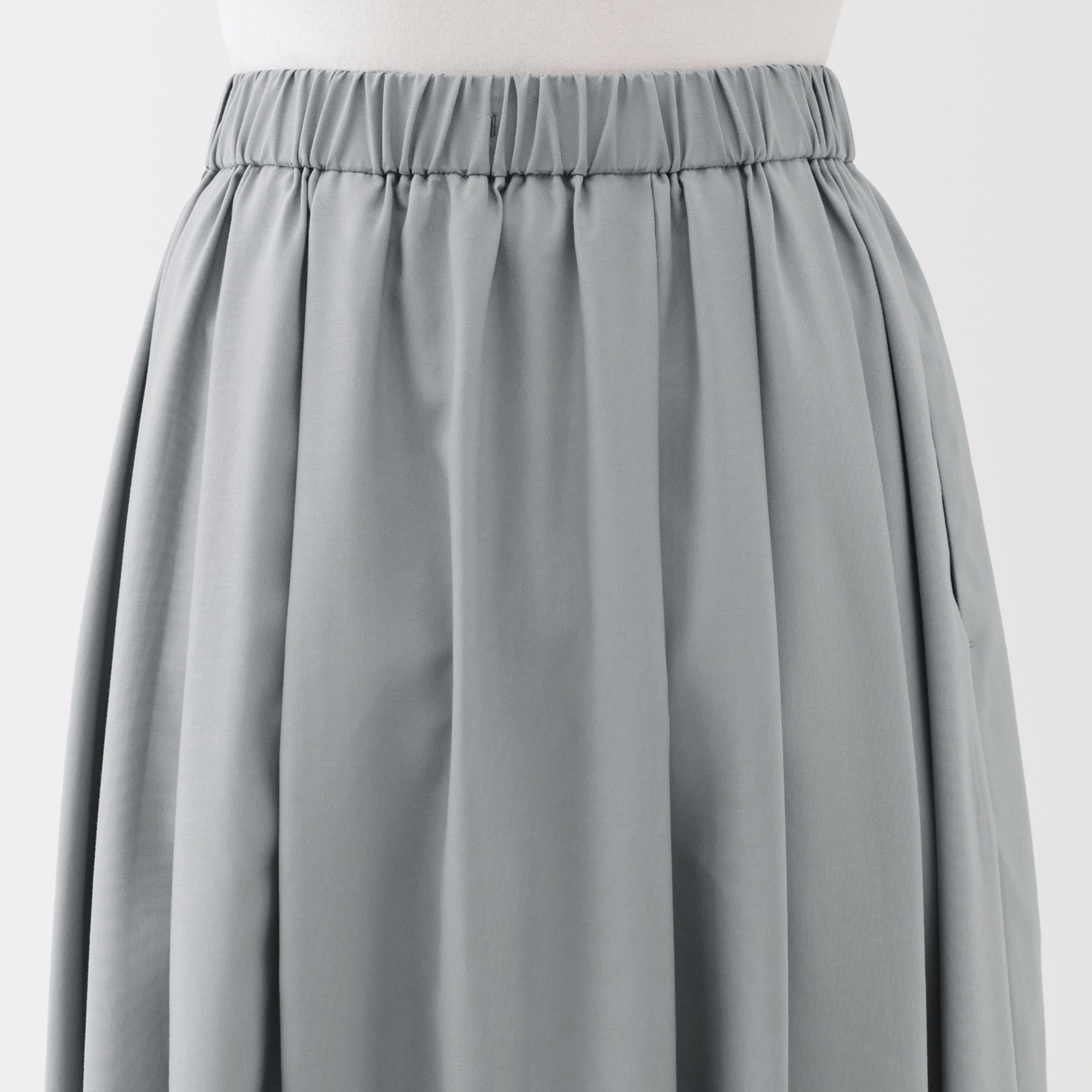Lyocell Blend Flared Skirt