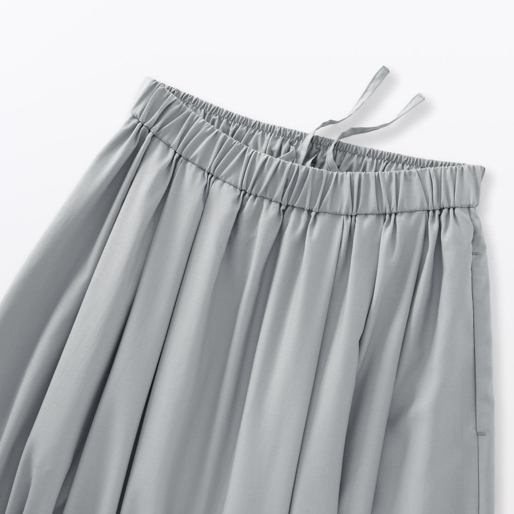 Lyocell Blend Flared Skirt