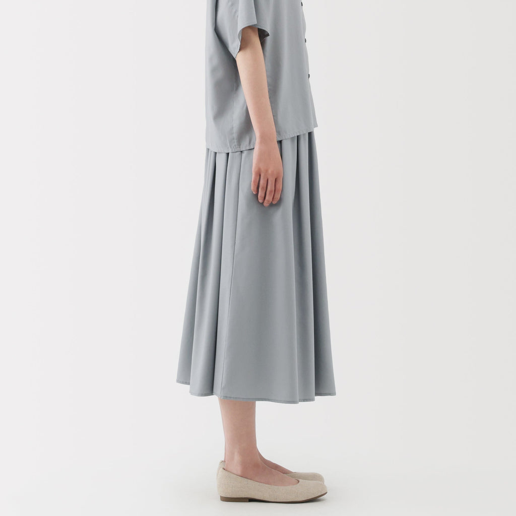 Lyocell Blend Flared Skirt