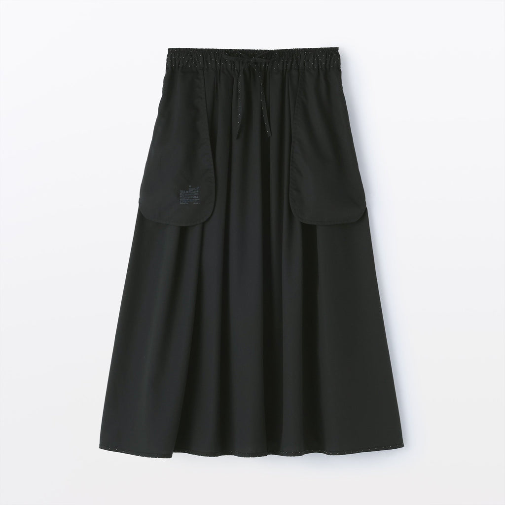 Lyocell Blend Flared Skirt