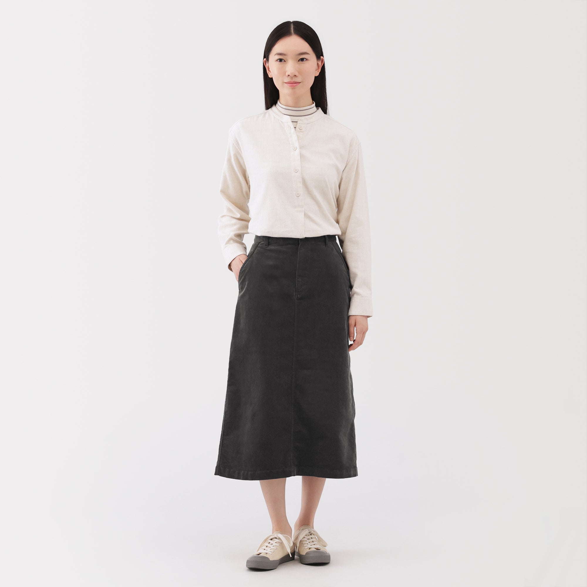 Corduroy Pencil Skirt