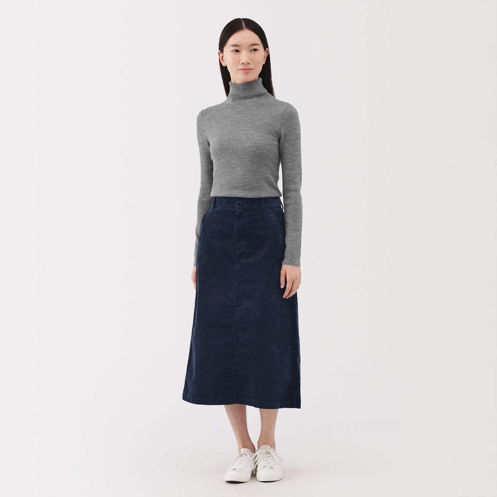 Corduroy Pencil Skirt