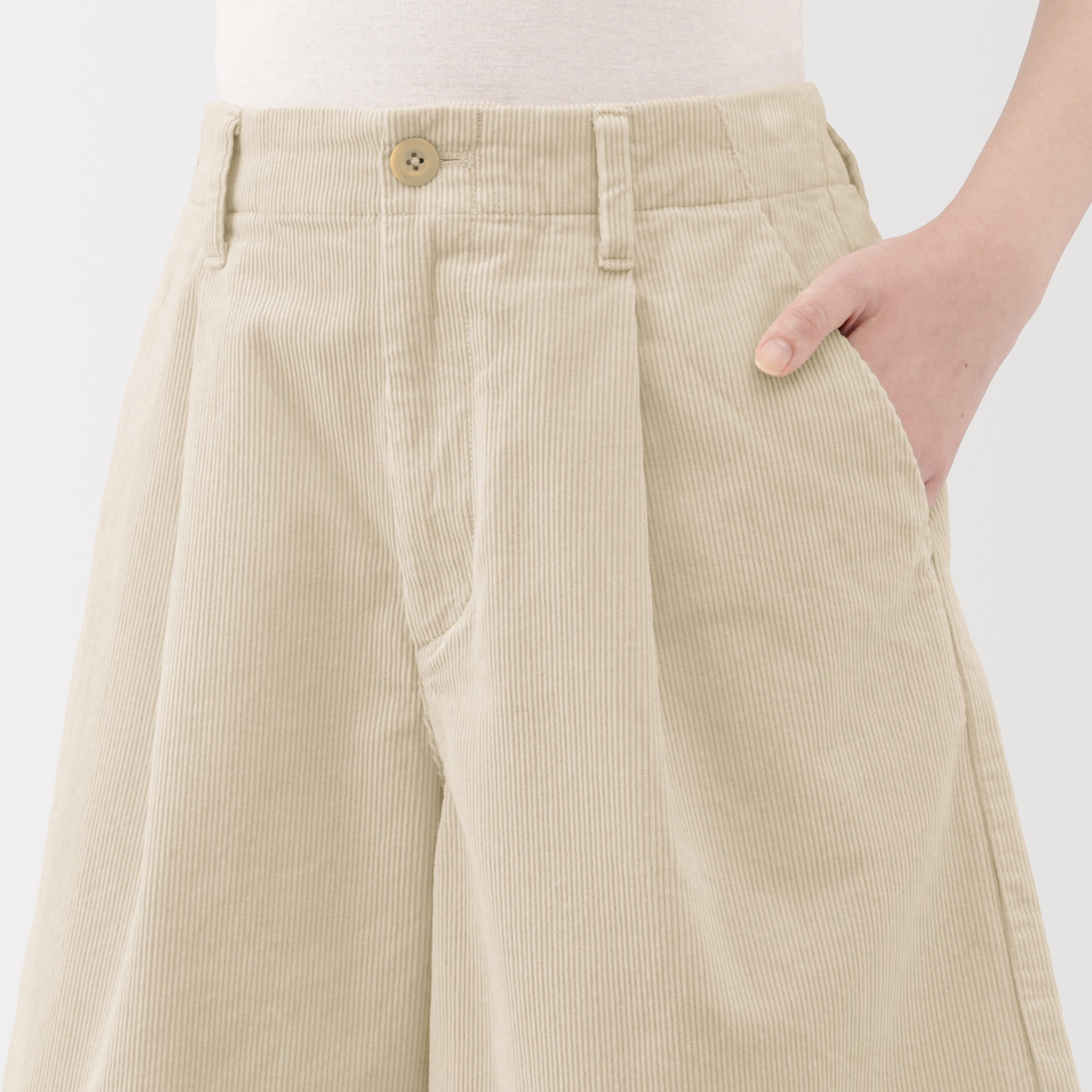 Kapok Blend Corduroy Culottes