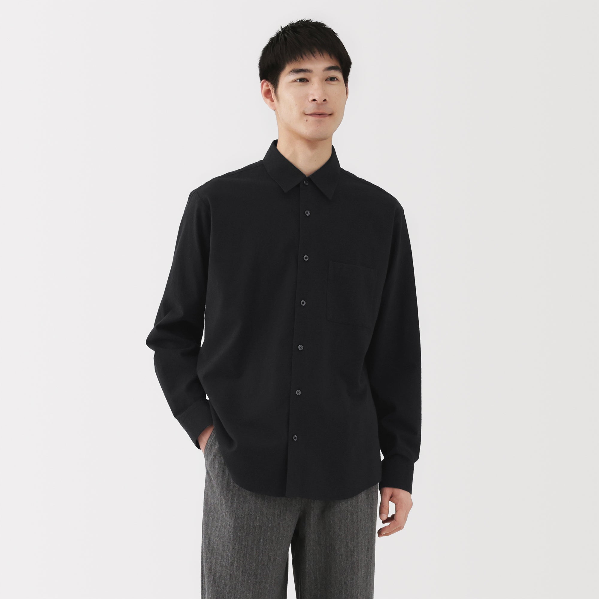 Cotton Wool Flannel Shirt