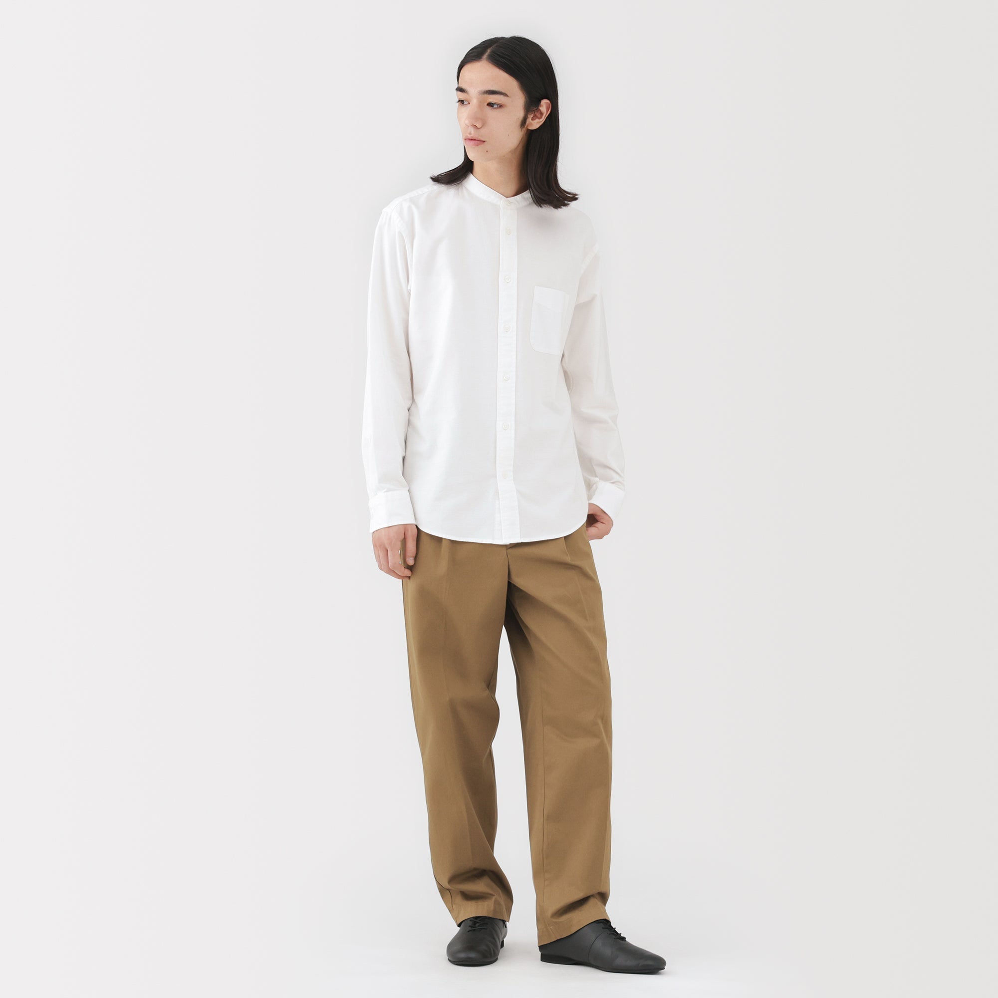 Oxford Stand Collar Shirt