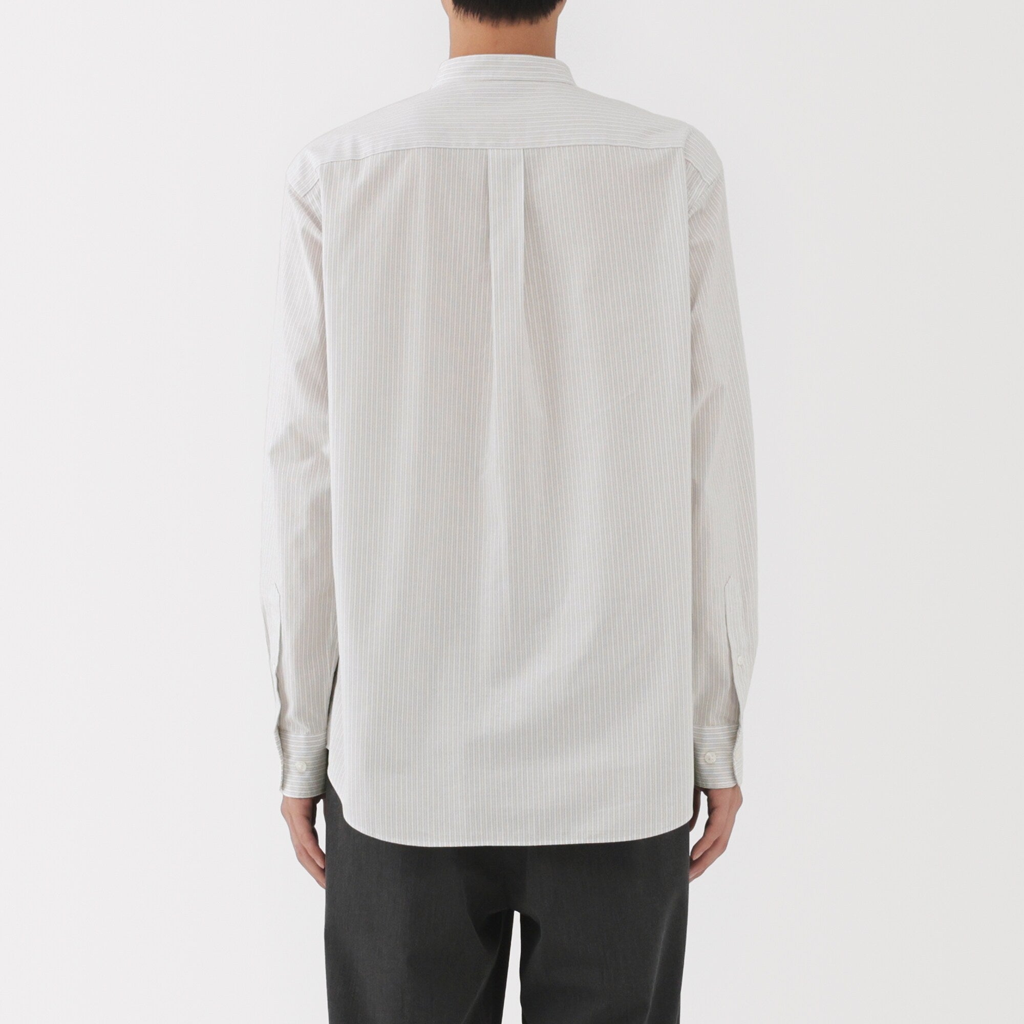 Broadcloth Stand Collar Shirt