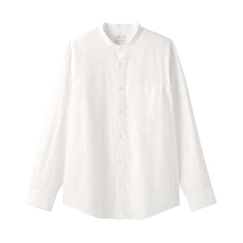 Broadcloth Stand Collar Shirt