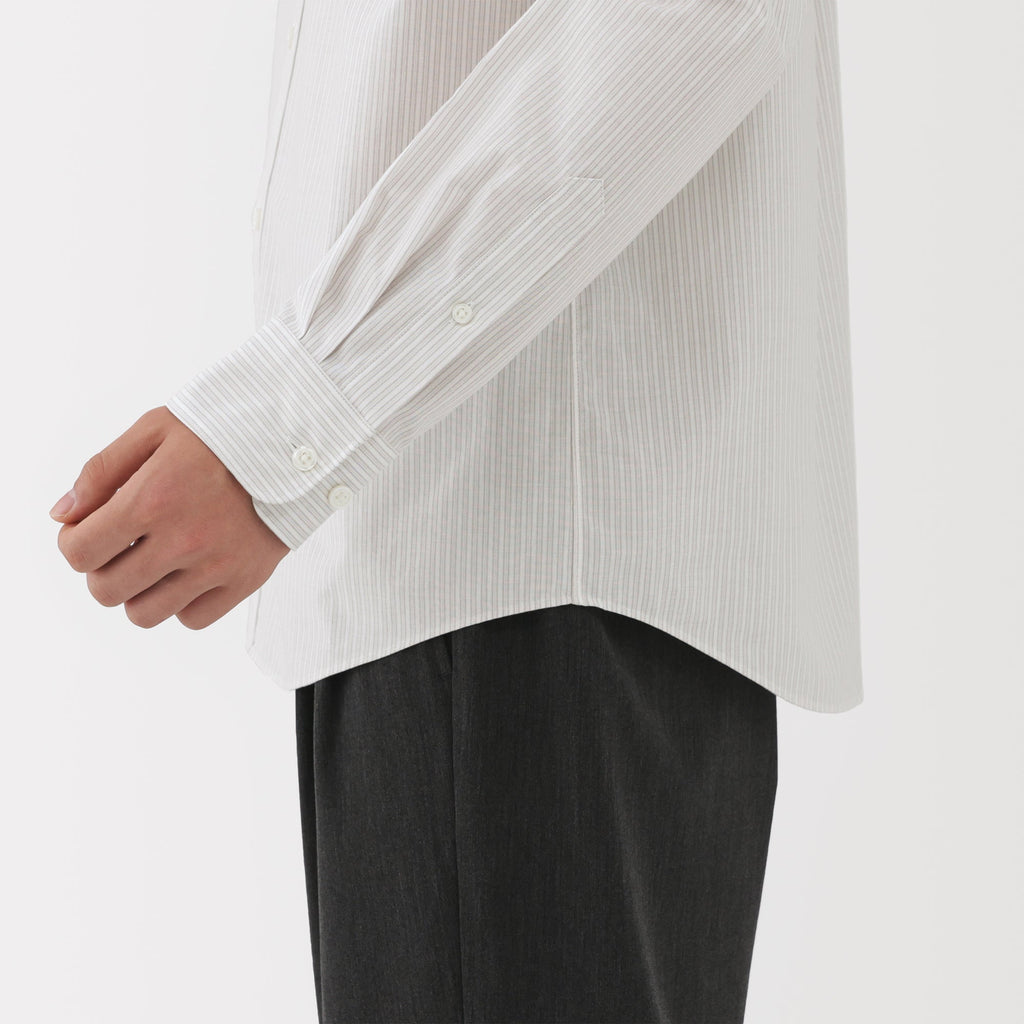 Broadcloth Stand Collar Shirt