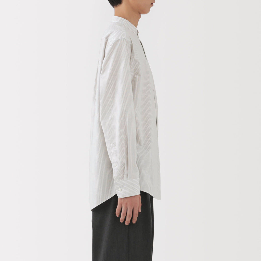 Broadcloth Stand Collar Shirt