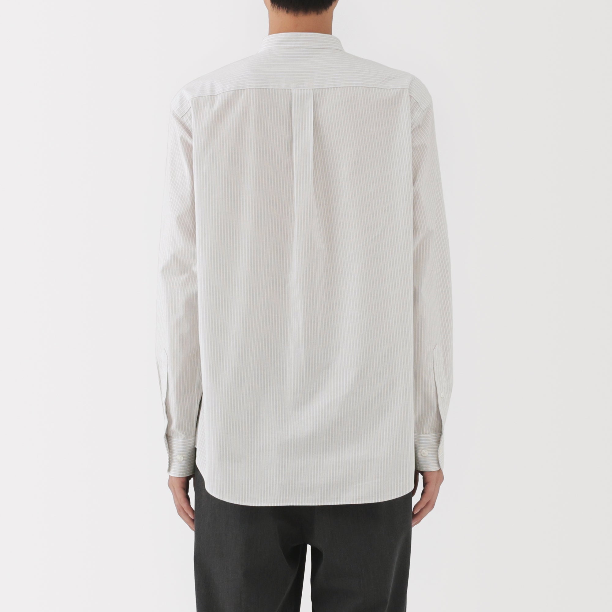 Broadcloth Stand Collar Shirt