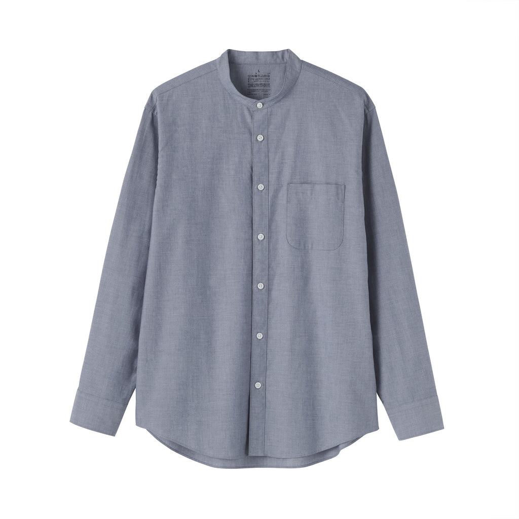 Broadcloth Stand Collar Shirt
